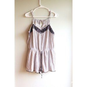 American Eagle Outfitters White/Black Romper Small